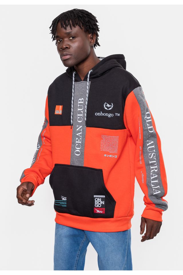 Moletom-Onbongo-Masculino-Aberto-Preto-com-Laranja