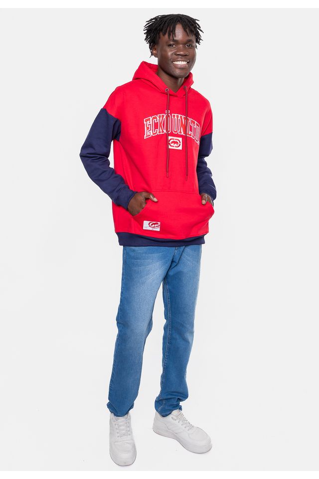 Moletom-Ecko-Masculino-Over-College-Vermelho Moletom-Ecko-Masculino-Over-College-Vermelho