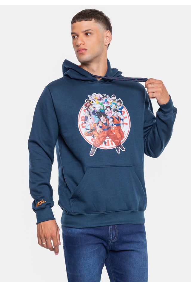 Moletom-Fatal-Collab-Dragon-Ball-Azul-Marinho