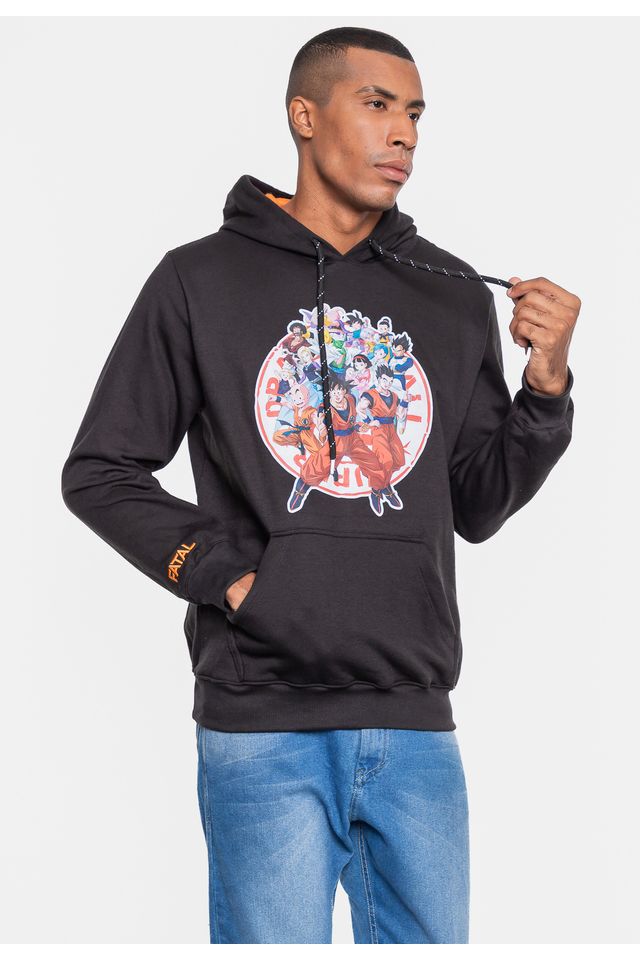 Moletom-Fatal-Collab-Dragon-Ball-Preto