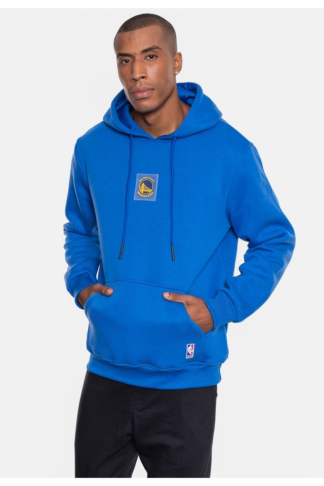Moletom-NBA-Masculino-Fechado-Golden-State-Warriors-Azul-Royal