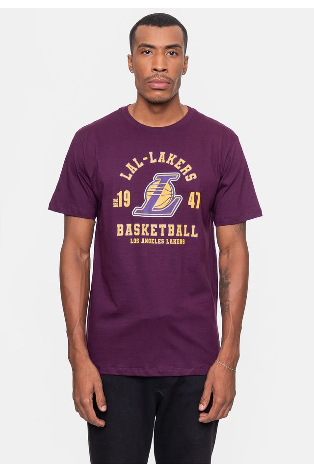 Camiseta-NBA-Masculina-Town-Los-Angeles-Lakers-Vinho
