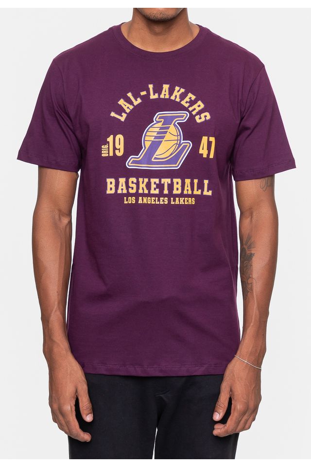 Camiseta-NBA-Masculina-Town-Los-Angeles-Lakers-Vinho