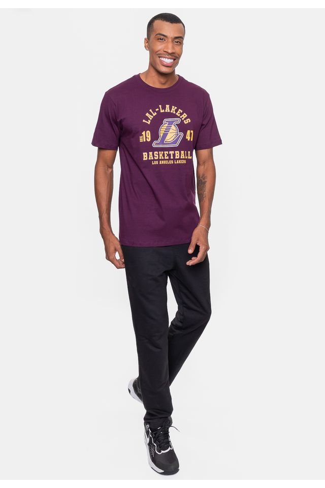 Camiseta-NBA-Masculina-Town-Los-Angeles-Lakers-Vinho