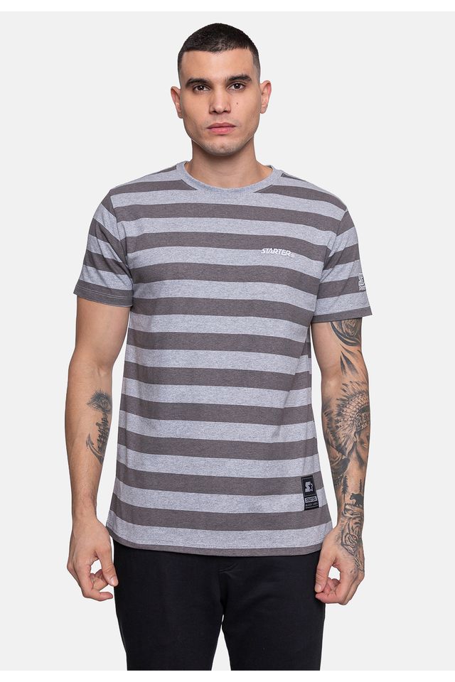 Camiseta-Starter-Especial-listra-Cinza
