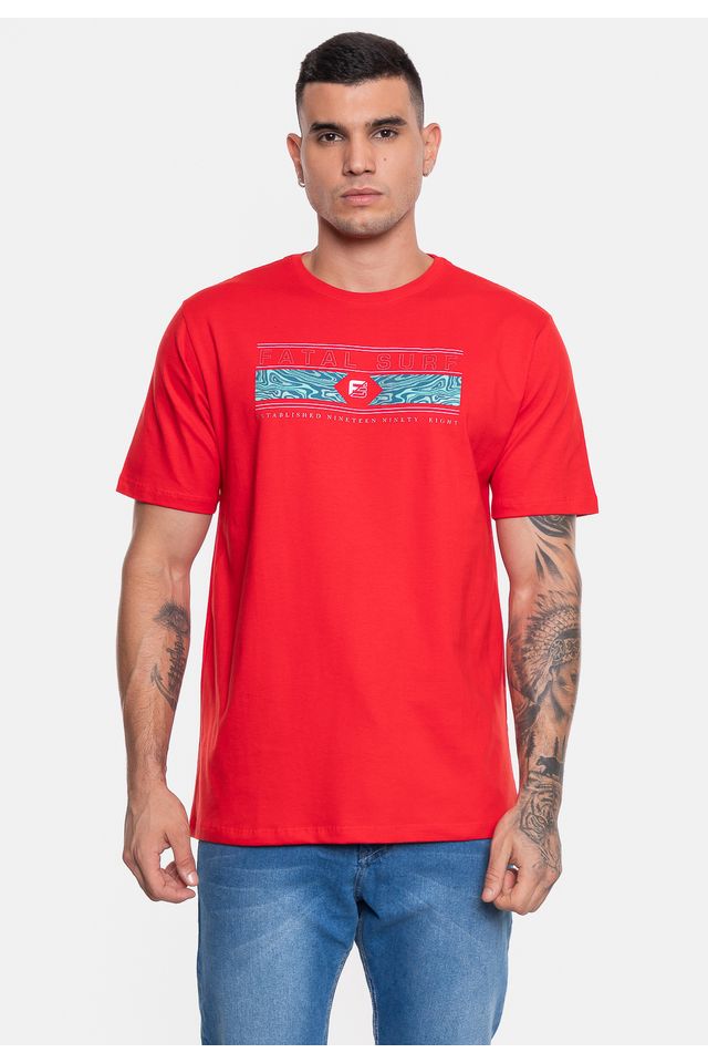 Camiseta-Fatal-Estampada-Metalizada-Vermelha Camiseta-Fatal-Estampada-Metalizada-Vermelha