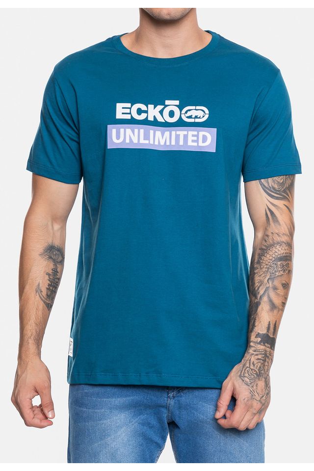 Camiseta-Ecko-Masculino-Fechado-Flat-Rhino-Azul-Tempestade