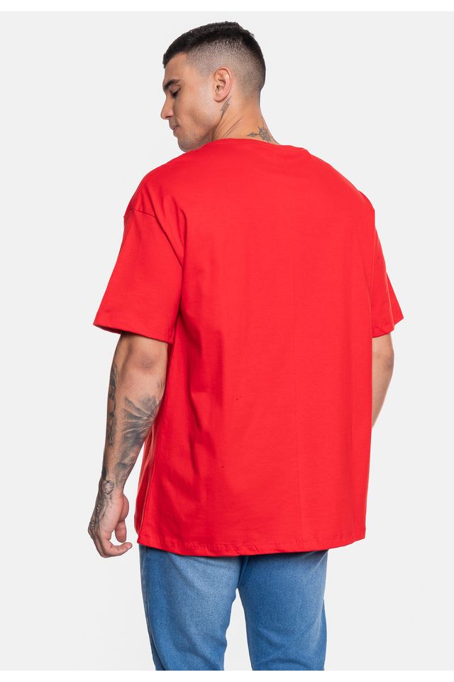 Camiseta-Ecko-Masculina-Fashion-Basic-Over-Vermelha