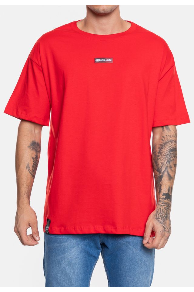 Camiseta-Ecko-Masculina-Fashion-Basic-Over-Vermelha