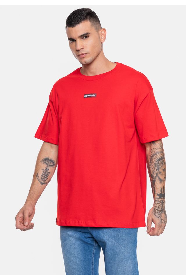 Camiseta-Ecko-Masculina-Fashion-Basic-Over-Vermelha