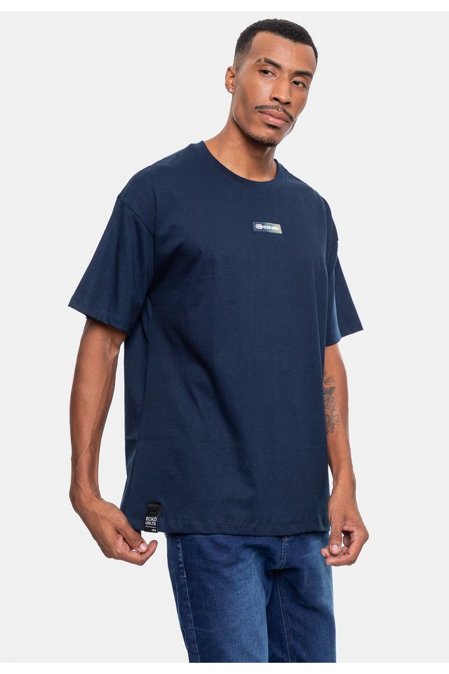 Camiseta-Ecko-Fashion-Basic-Masculina-Over-Marinho-Navy-Hipnose