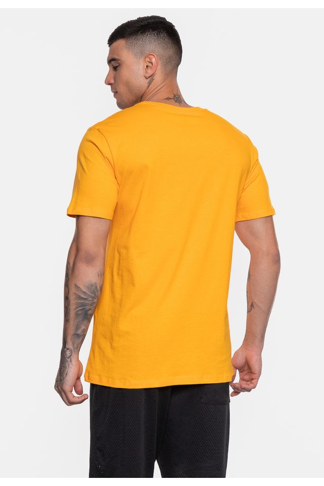Camiseta-NBA-Masculina-Mettalic-Los-Angeles-Lakers-Amarela