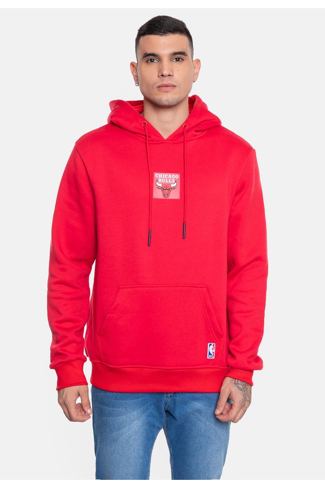 Moletom-NBA-Masculino-Fechado-Chicago-Bulls-Vermelho