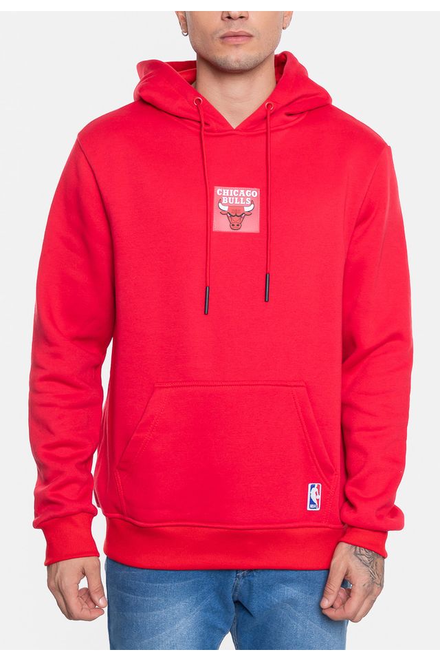 Moletom-NBA-Masculino-Fechado-Chicago-Bulls-Vermelho