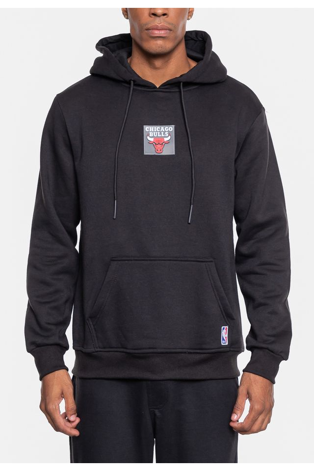 Moletom-NBA-Masculino-Fechado-Chicago-Bulls-Preto