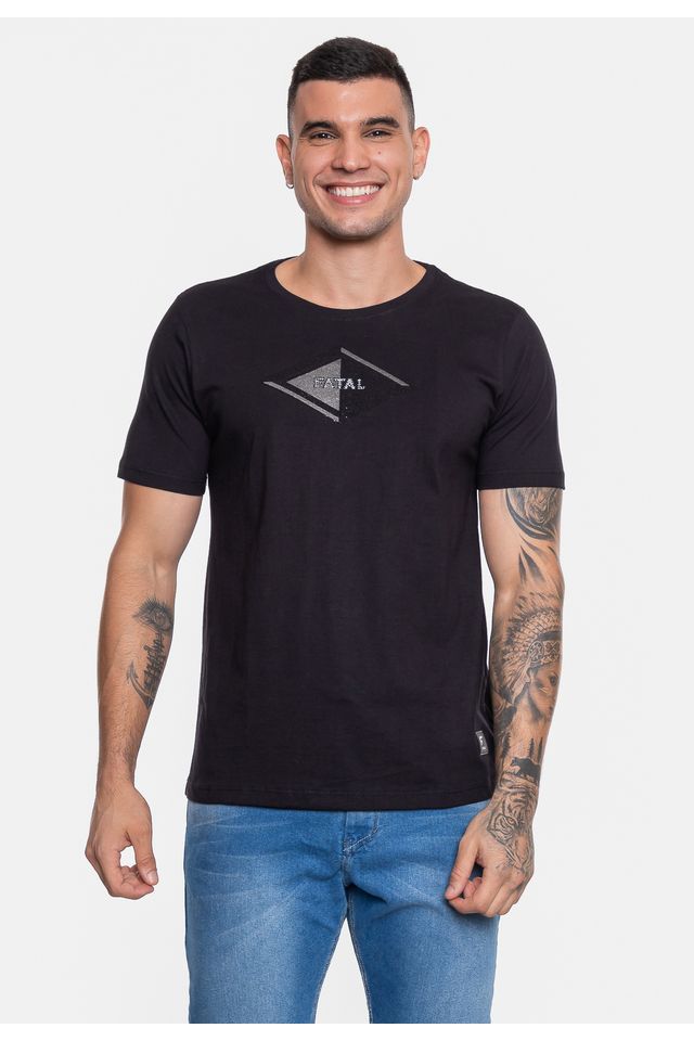 Camiseta-Fatal-Masculina-Stone-Preta Camiseta-Fatal-Masculina-Stone-Preta