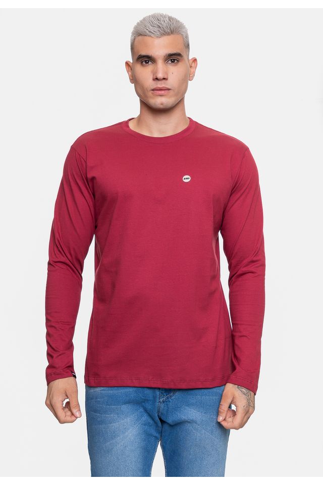 Camiseta-HD-Fashion-Basic-Manga-Longa-Masculina-Vinho