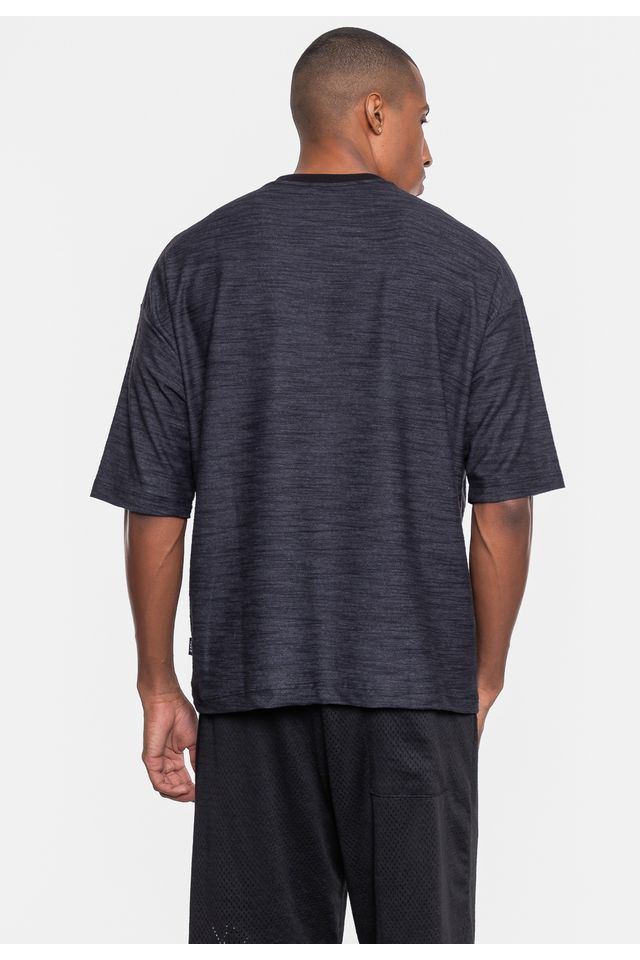 Camiseta-NBA-Masculina-Oversized-Cover-Preta