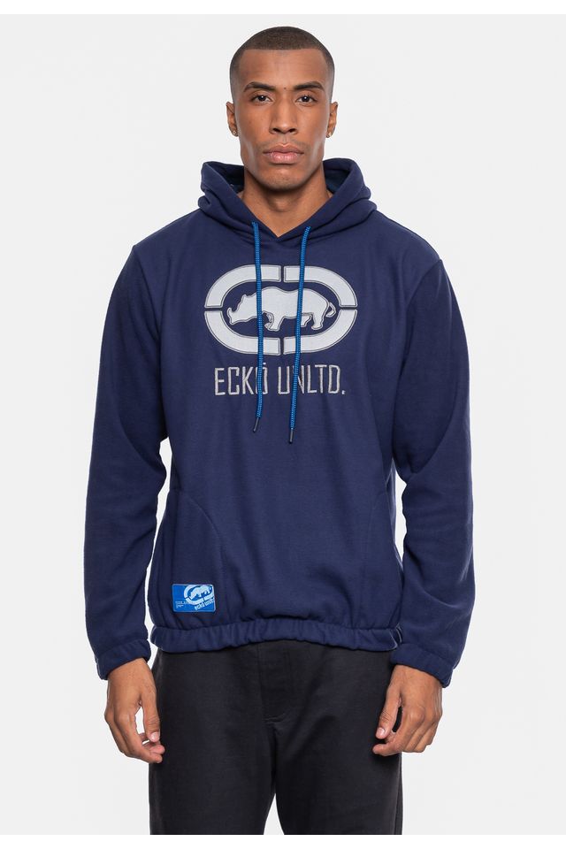 Moletom-Ecko-Canguru-Fechado-Teddy-Marinho Moletom-Ecko-Canguru-Fechado-Teddy-Marinho