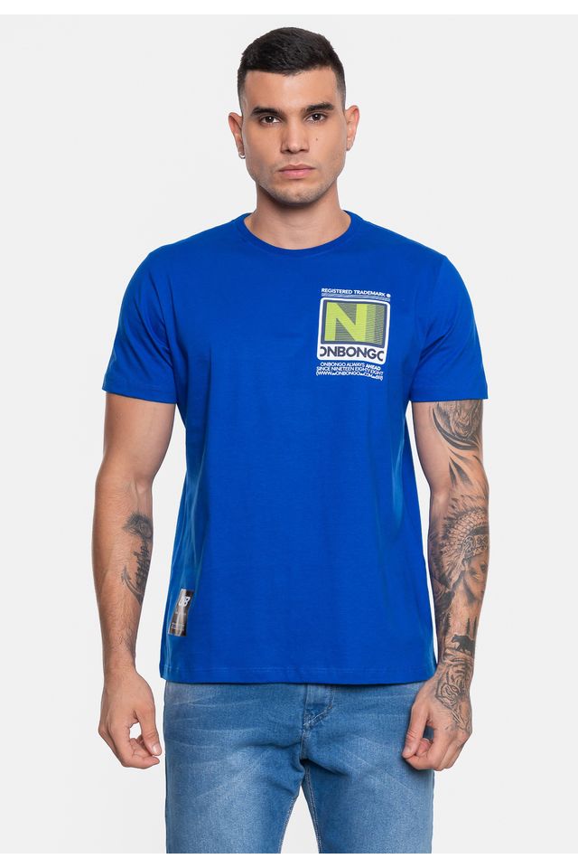 Camiseta-Onbongo-Masculina-Indust-Azul-Royal Camiseta-Onbongo-Masculina-Indust-Azul-Royal