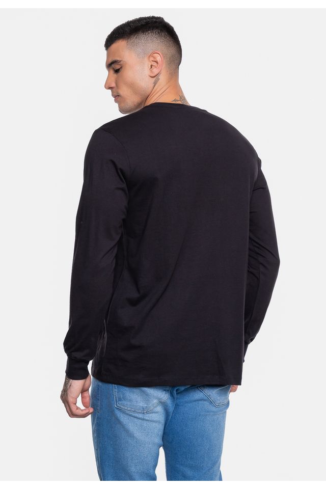 Camiseta-Ecko-Masculina-Manga-Longa-Fashion-Basic-Corre-Preta