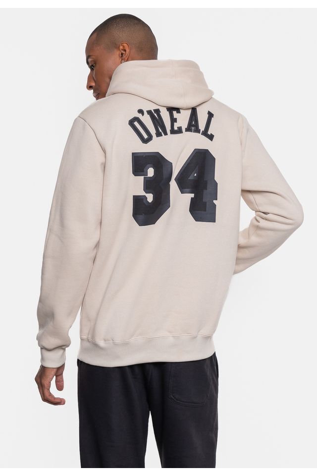 Moletom-Mitchell---Ness-NBA-Shaquille-O-Neall-Los-Angeles-Lakers-Cinza-Dente-de-Leao