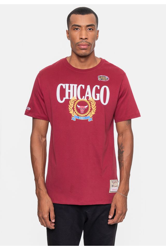Camiseta-Mitchell---Ness-Masculina-Collegiate-Bordo Camiseta-Mitchell---Ness-Masculina-Collegiate-Bordo