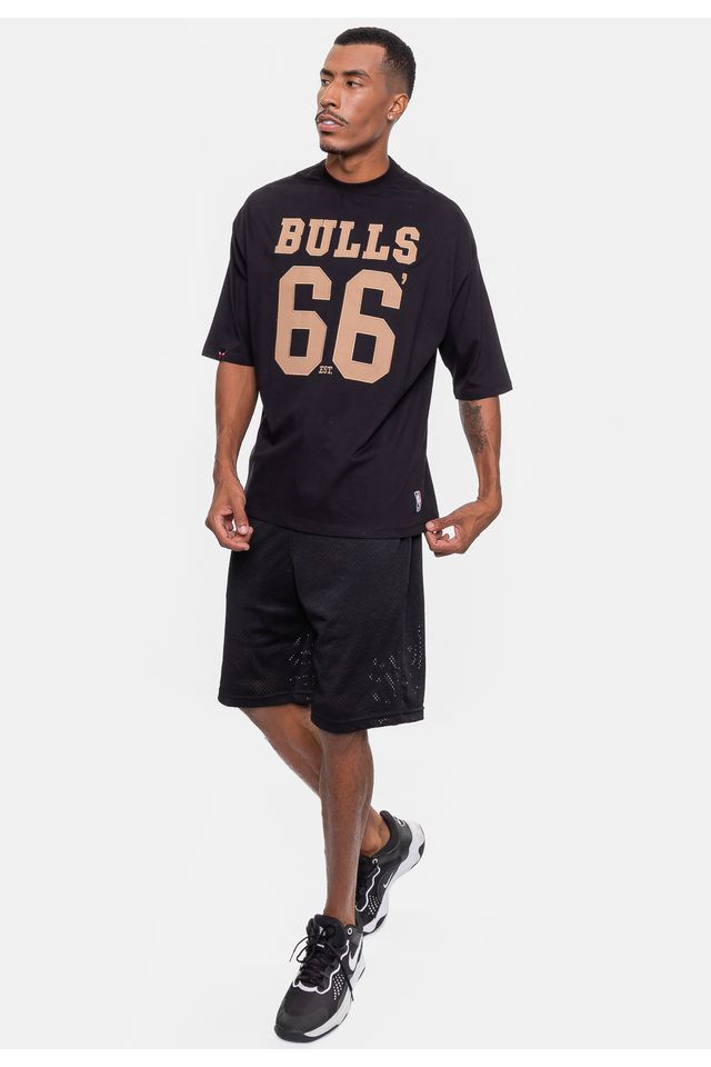 Camiseta-NBA-Oversized-Number-Twill-Chicago-Bulls-Preta