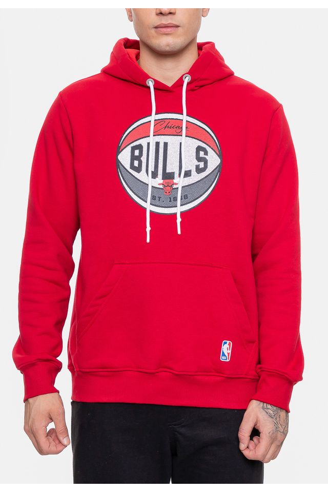 Moletom-NBA-Masculino-Basketball-Chicago-Bulls-Vermelho