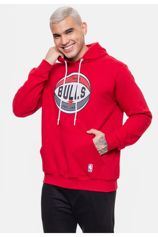 Moletom-NBA-Masculino-Basketball-Chicago-Bulls-Vermelho