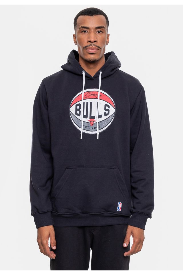 Moletom-NBA-Masculino-Basketball-Chicago-Bulls-Preto