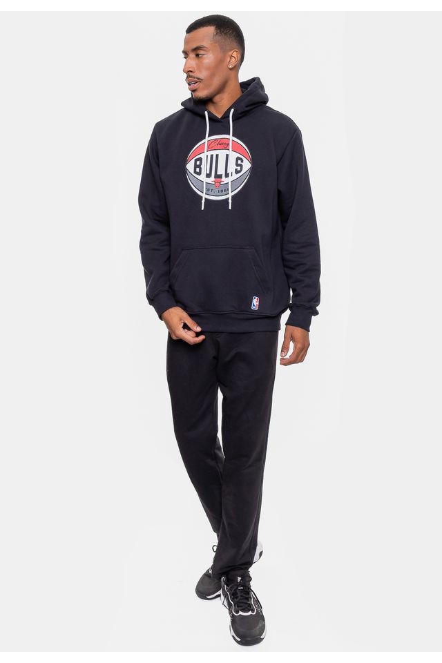 Moletom-NBA-Masculino-Basketball-Chicago-Bulls-Preto