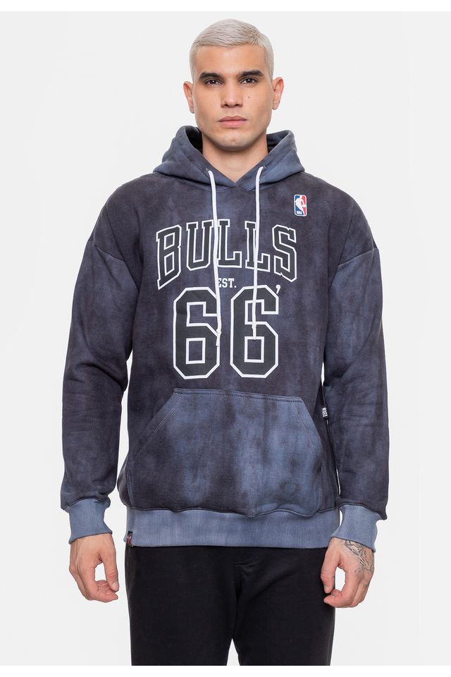 Moletom-NBA-Masculino-Marblend-Chicago-Bulls-Preto