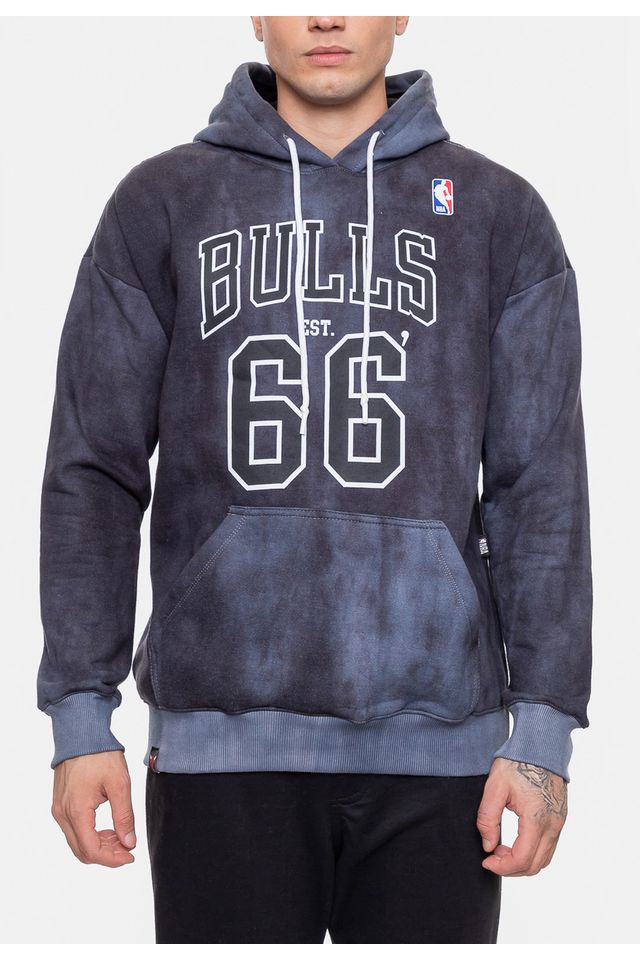 Moletom-NBA-Masculino-Marblend-Chicago-Bulls-Preto