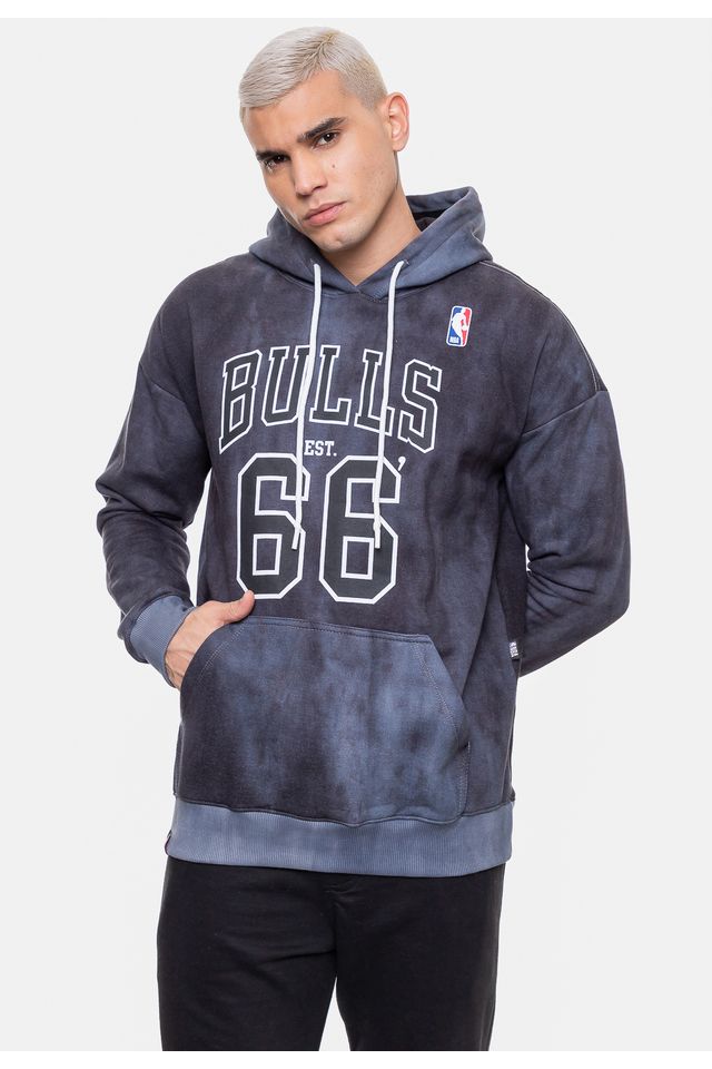 Moletom-NBA-Masculino-Marblend-Chicago-Bulls-Preto