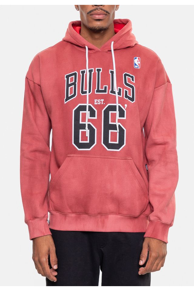 Moletom-NBA-Masculino-Marblend-Chicago-Bulls-Vermelho