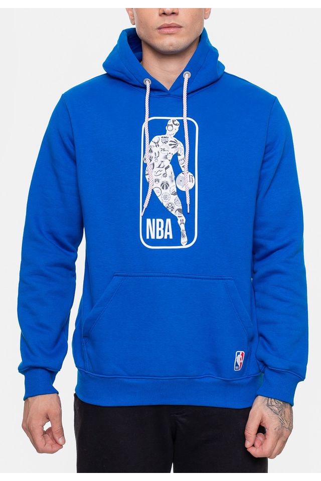 Moletom-NBA-Masculino-All-Teams-Azul-Mescla