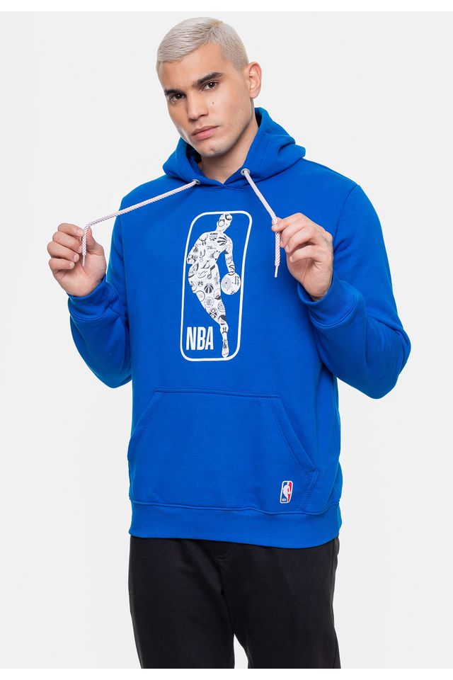 Moletom-NBA-Masculino-All-Teams-Azul-Mescla