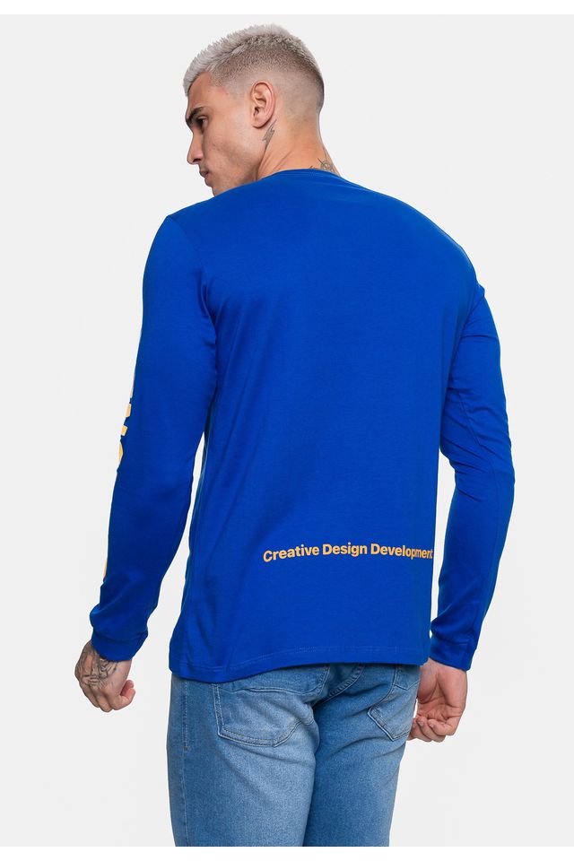 Camiseta-Onbongo-Manga-Longa-Masculina-Breaker-Azul-Royal