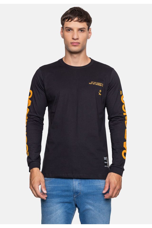 Camiseta-Onbongo-Masculina-Manga-Longa-Breaker-Preta