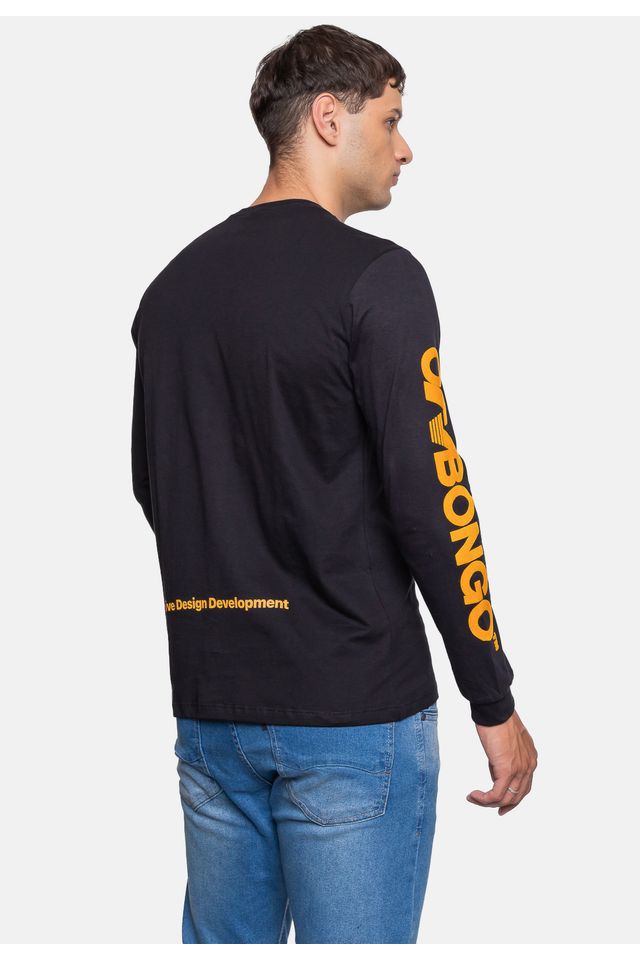 Camiseta-Onbongo-Masculina-Manga-Longa-Breaker-Preta