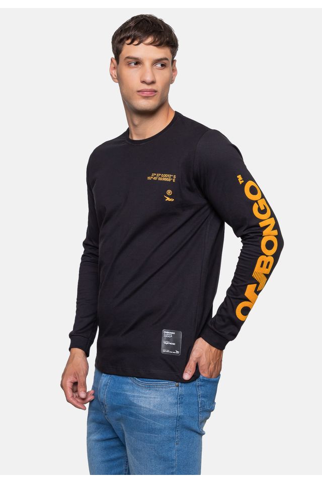 Camiseta-Onbongo-Masculina-Manga-Longa-Breaker-Preta