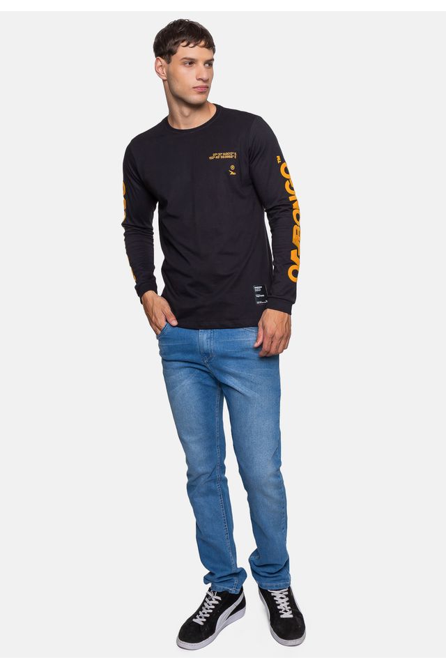 Camiseta-Onbongo-Masculina-Manga-Longa-Breaker-Preta