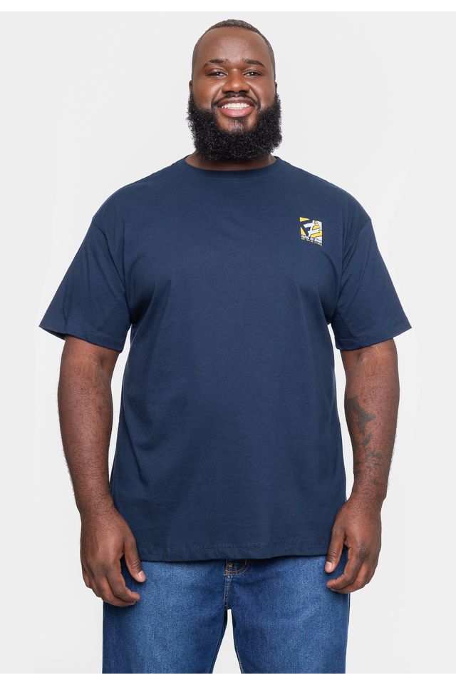 Camiseta-Fatal-Plus-Size-Climber-Marinho-Navy-Hipnose Camiseta-Fatal-Plus-Size-Climber-Marinho-Navy-Hipnose