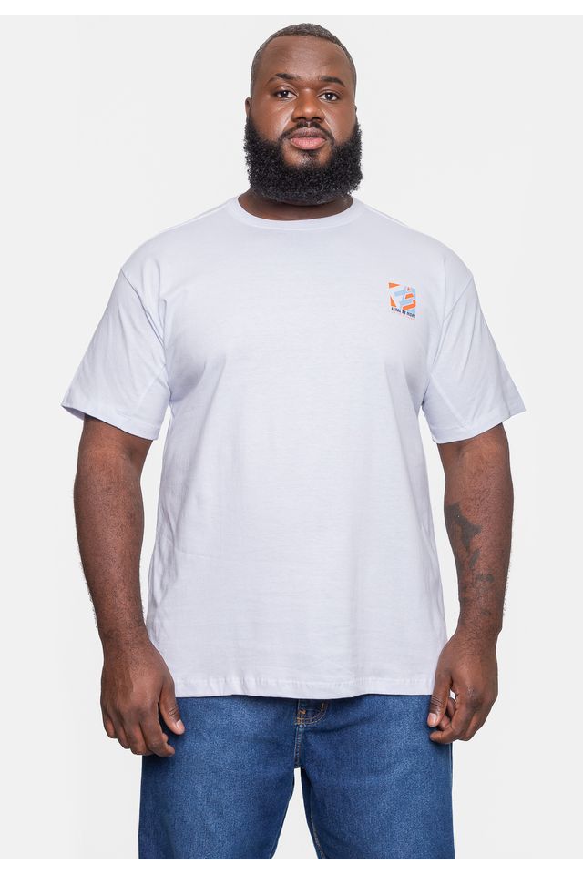 Camiseta-Fatal-Plus-Size-Climber-Branca Camiseta-Fatal-Plus-Size-Climber-Branca