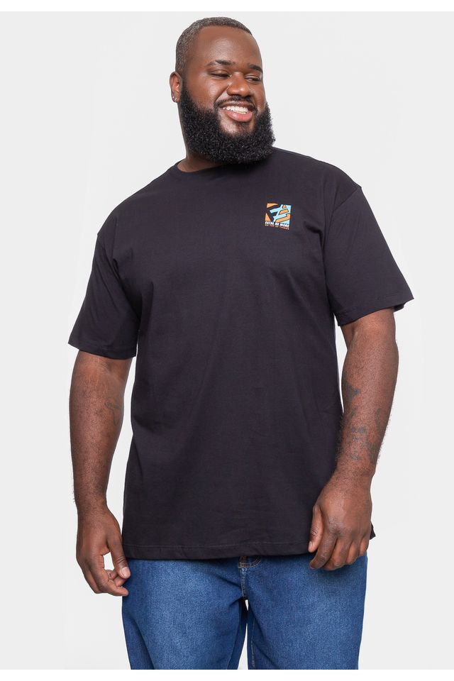 Camiseta-Fatal-Plus-Size-Climber-Preta