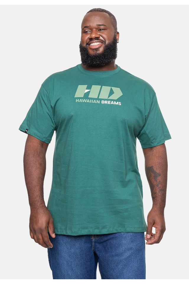 Camiseta-HD-Masculina-Plus-Size-Logo-Verde-Escuro