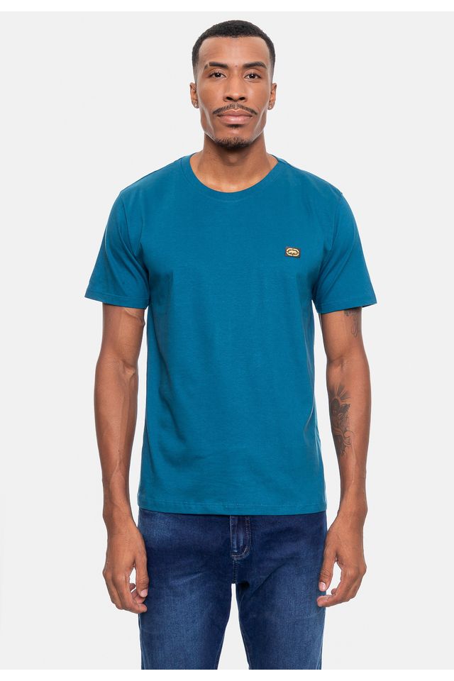 Camiseta-Ecko-Masculina-Fashion-Basic-Crown-Azul-Turquesa