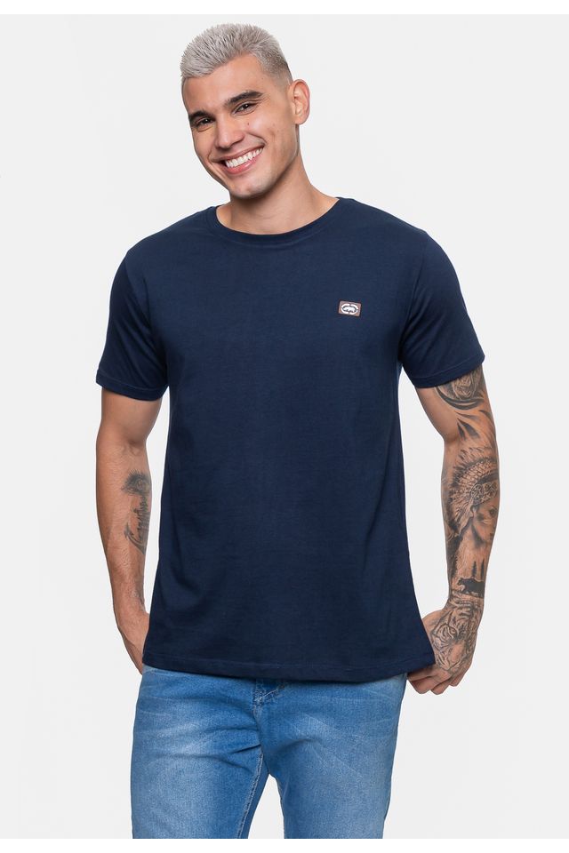 Camiseta-Ecko-Masculina-Fashion-Basic-Crown-Marinho-Navy-Hipnose