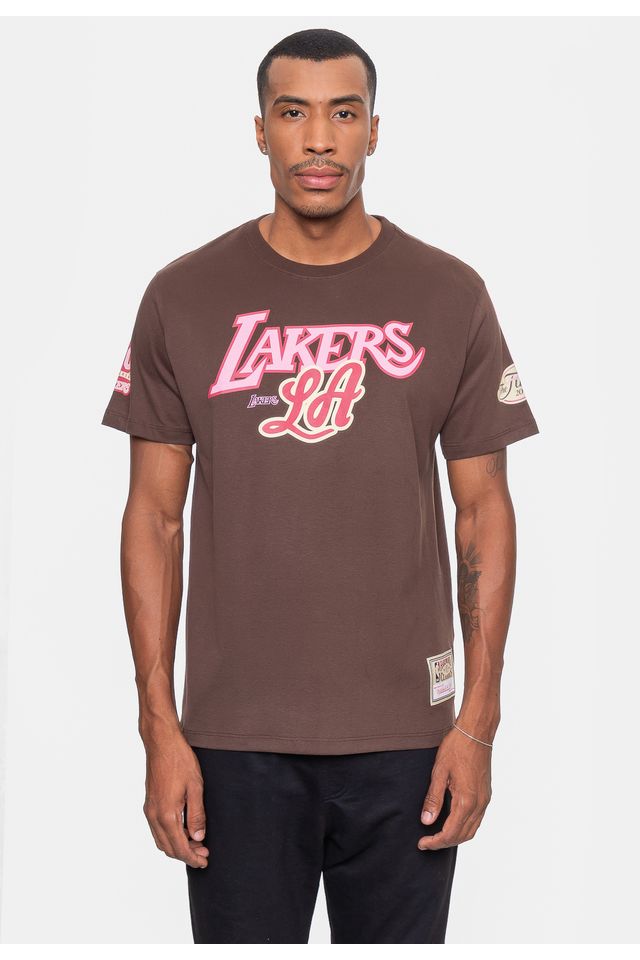 Camiseta-Mitchell---Ness-Masculina-Sugar-Bacon-Marrom Camiseta-Mitchell---Ness-Masculina-Sugar-Bacon-Marrom